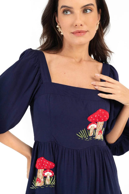 Vestido Boho Bordado - Sua Boutique