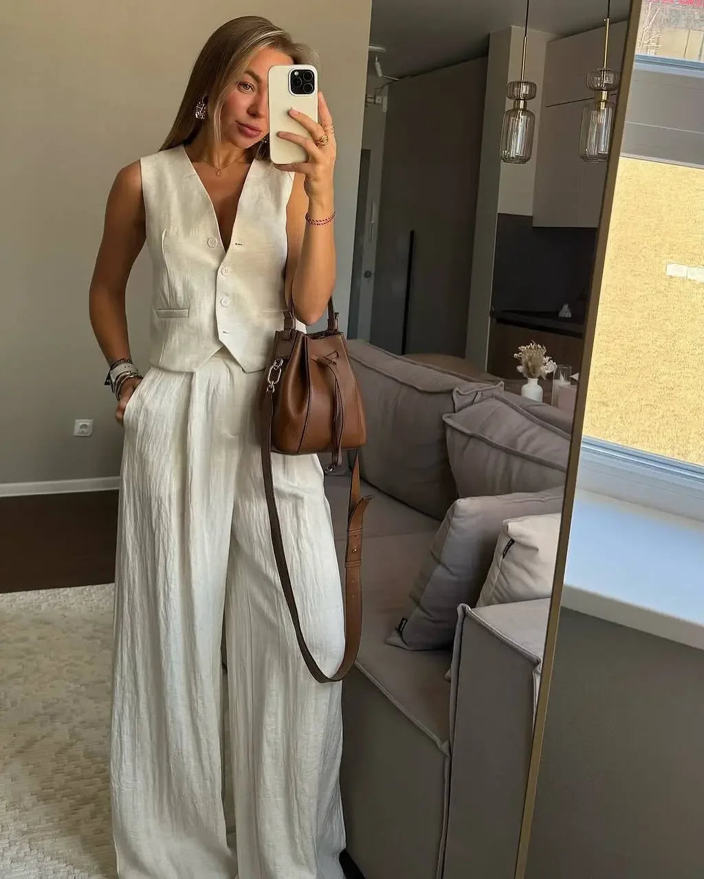 Conjunto Colete e Calça Thayse - Sua Boutique