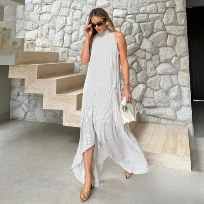 Vestido Long Poá Karen - Sua Boutique