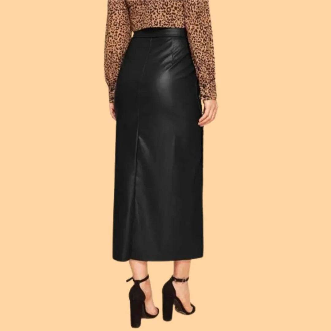 Saia Max Couro - Sua Boutique