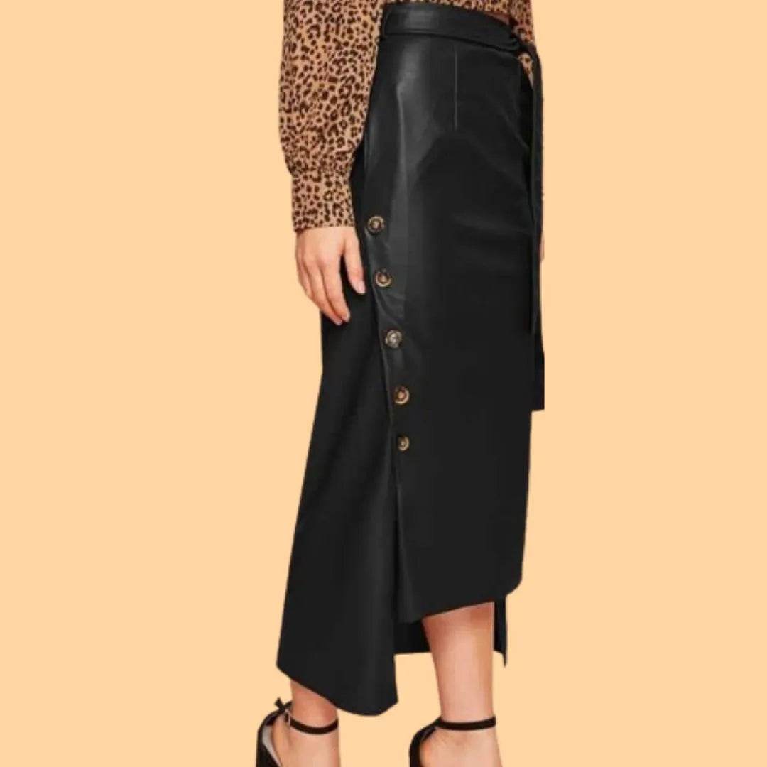Saia Max Couro - Sua Boutique