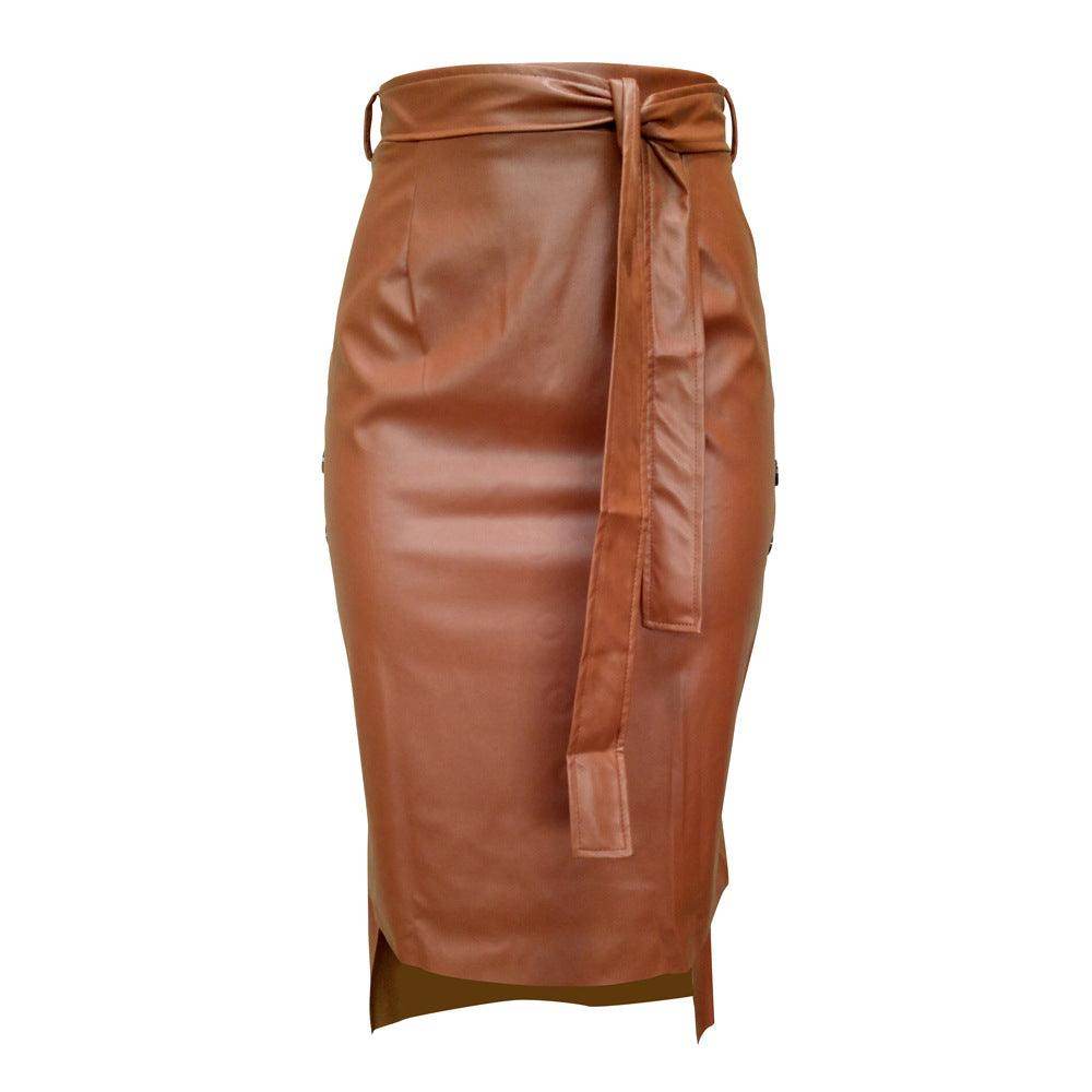 Saia Max Couro - Sua Boutique