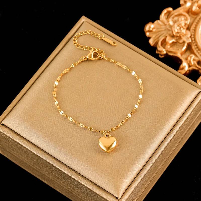 Conjunto Colar,pulseira,brinco Amanda Banhado em Ouro 18K - Sua Boutique