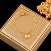 Conjunto Colar,pulseira,brinco Amanda Banhado em Ouro 18K - Sua Boutique