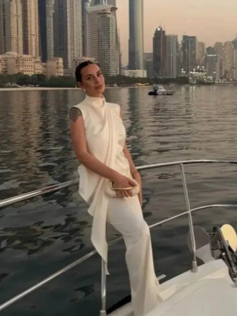 Conjunto Calça e Blusa Assimétrica Barcelona - Sua Boutique