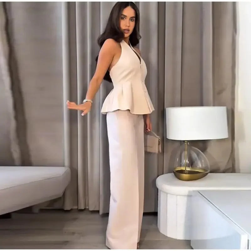 Conjunto Calça e Top Frente Única Martina