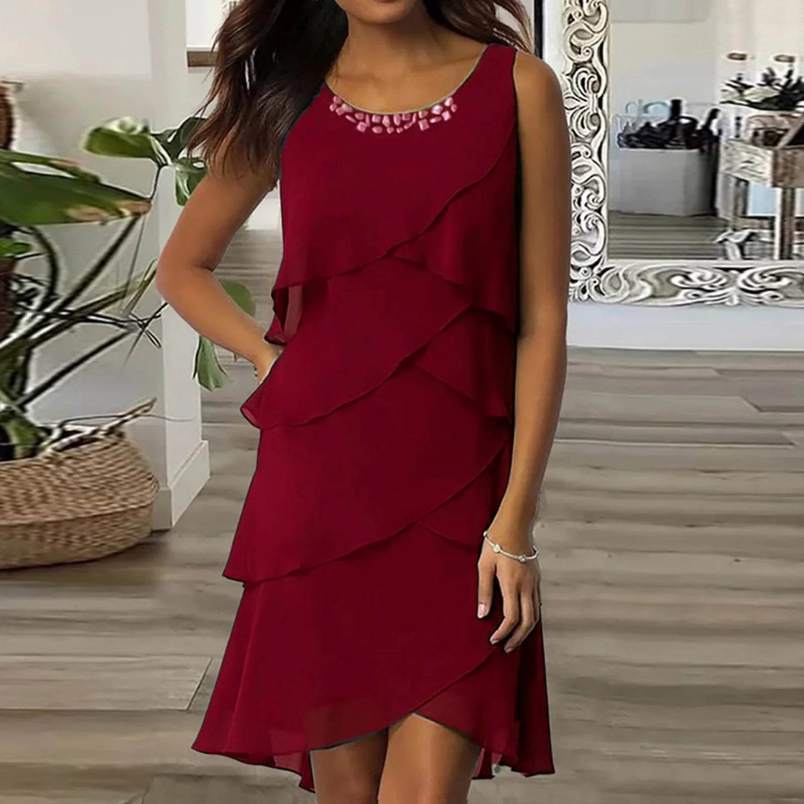 Vestido Chiffon Anamara - Sua Boutique