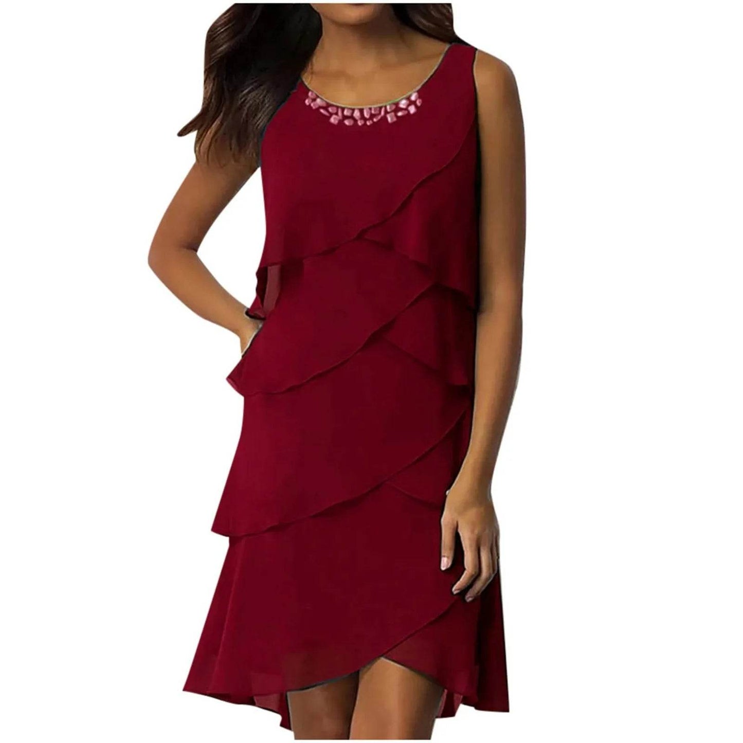 Vestido Chiffon Anamara - Sua Boutique