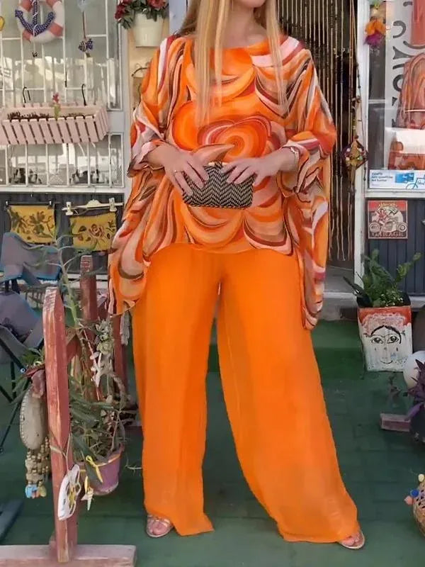 Conjunto Calça e Blusa Chiffon Anamara - Sua Boutique