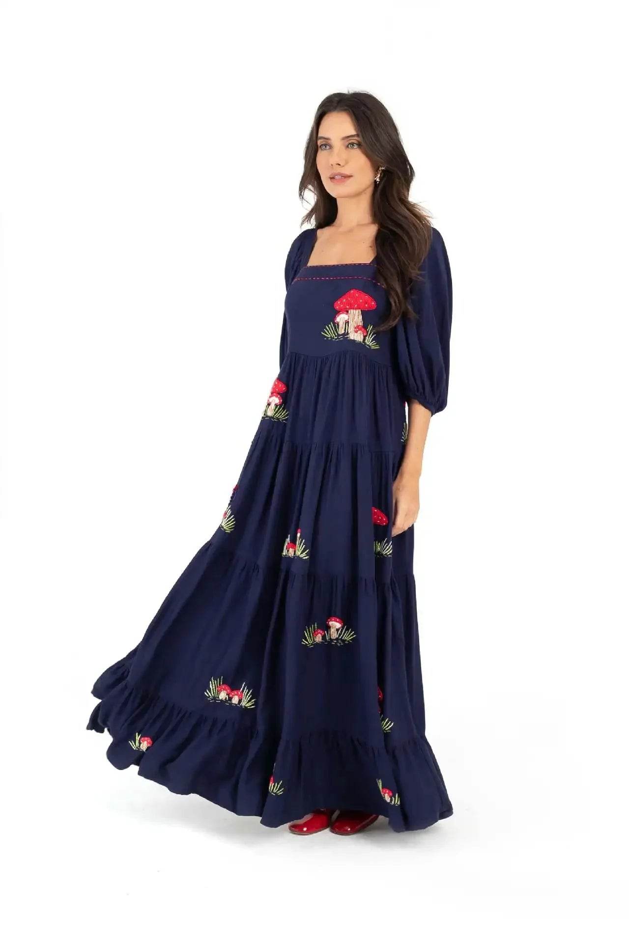 Vestido Boho Bordado - Sua Boutique