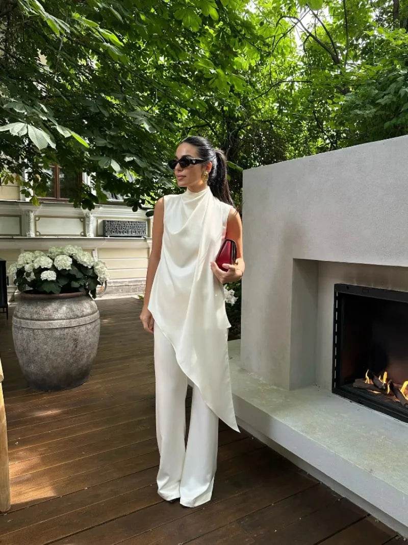 Conjunto Calça e Blusa Assimétrica Barcelona - Sua Boutique