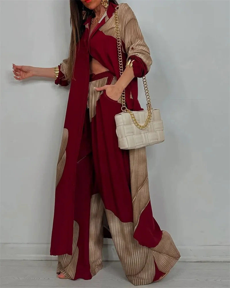 Conjunto Feminino Elegante Calça e Camisa Tarsila