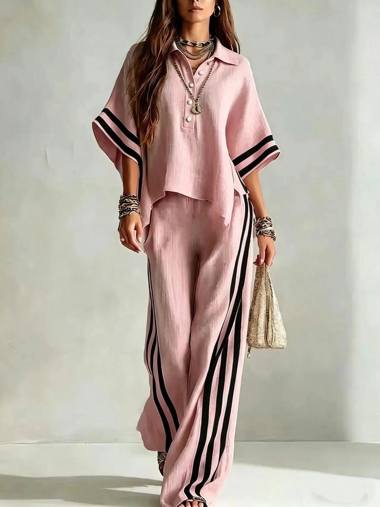 Conjunto Calça e Blusa Panamá