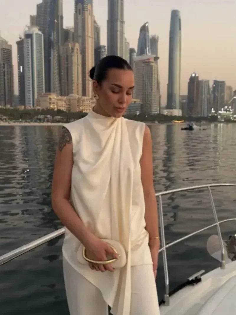 Conjunto Calça e Blusa Assimétrica Barcelona - Sua Boutique