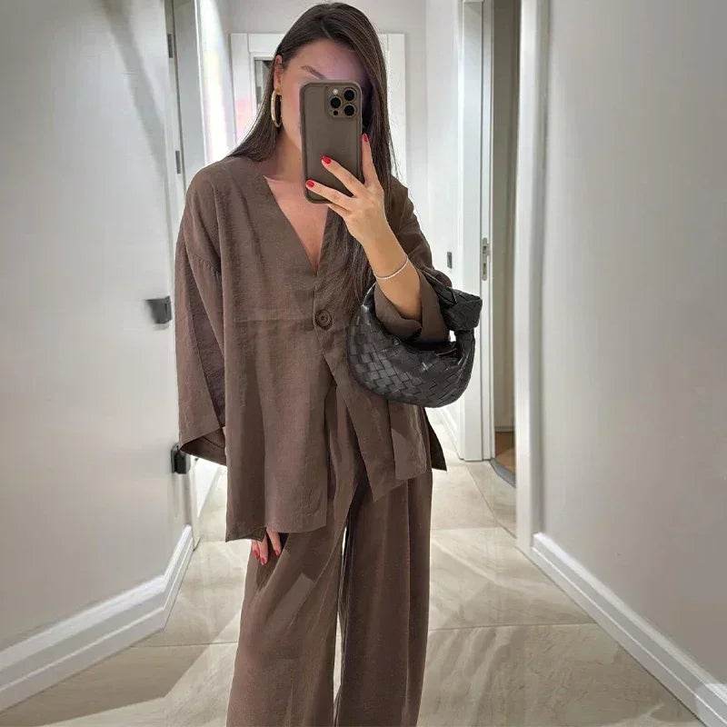 Conjunto Calça e Camisa Kay - Sua Boutique