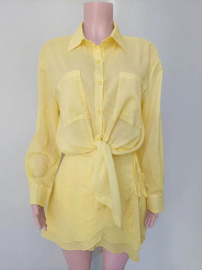 Conjunto Camisa e Saia Babado Summer - Sua Boutique