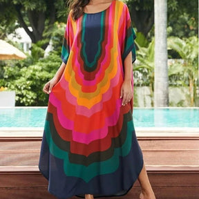 Vestido Amplo Multicolor use o cupom PRIMEIRACOMPRA e garanta 12%OFF