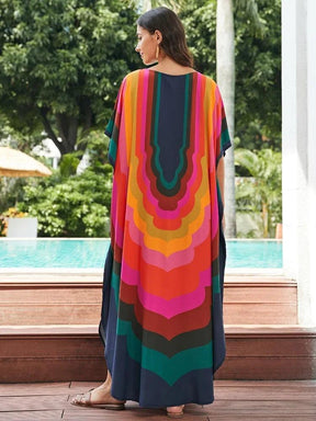 Vestido Amplo Multicolor use o cupom PRIMEIRACOMPRA e garanta 12%OFF