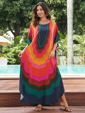 Vestido Amplo Multicolor use o cupom PRIMEIRACOMPRA e garanta 12%OFF