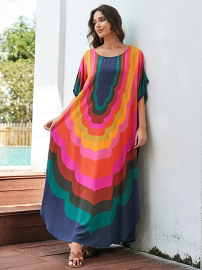 Vestido Amplo Multicolor use o cupom PRIMEIRACOMPRA e garanta 12%OFF
