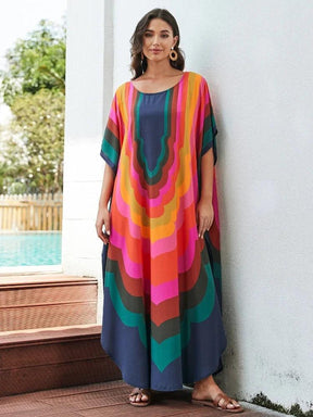 Vestido Amplo Multicolor use o cupom PRIMEIRACOMPRA e garanta 12%OFF