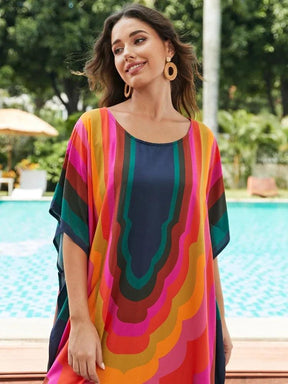 Vestido Amplo Multicolor use o cupom PRIMEIRACOMPRA e garanta 12%OFF