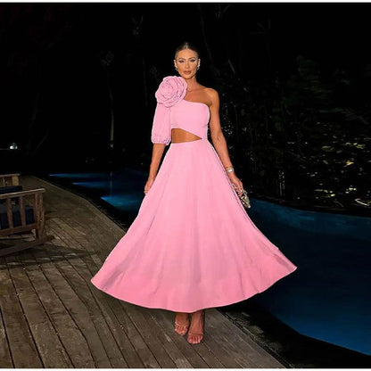 Vestido Assimétrico Flower - Sua Boutique
