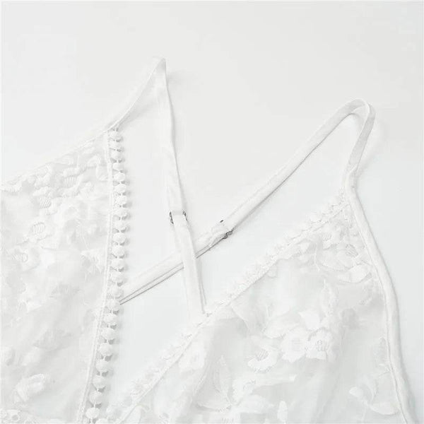Vestido Babado com Renda - Sua Boutique