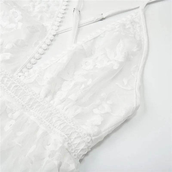 Vestido Babado com Renda - Sua Boutique