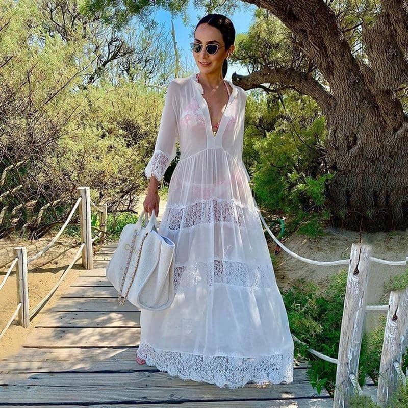 Vestido Beach White use o cupom PRIMEIRACOMPRA e garanta 12%OFF