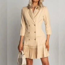 Vestido Blazer Fashion use o cupom PRIMEIRACOMPRA e garanta 12%OFF