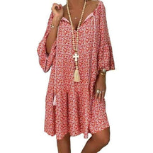 Vestido Boho Estampado - Sua Boutique