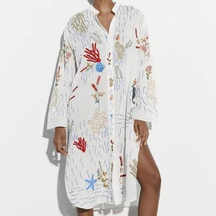 Vestido Camisa Long Mafe - Sua Boutique