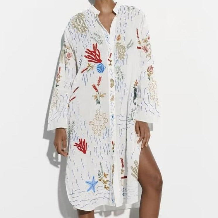 Vestido Camisa Long Mafe use o cupom PRIMEIRACOMPRA e garanta 12%OFF