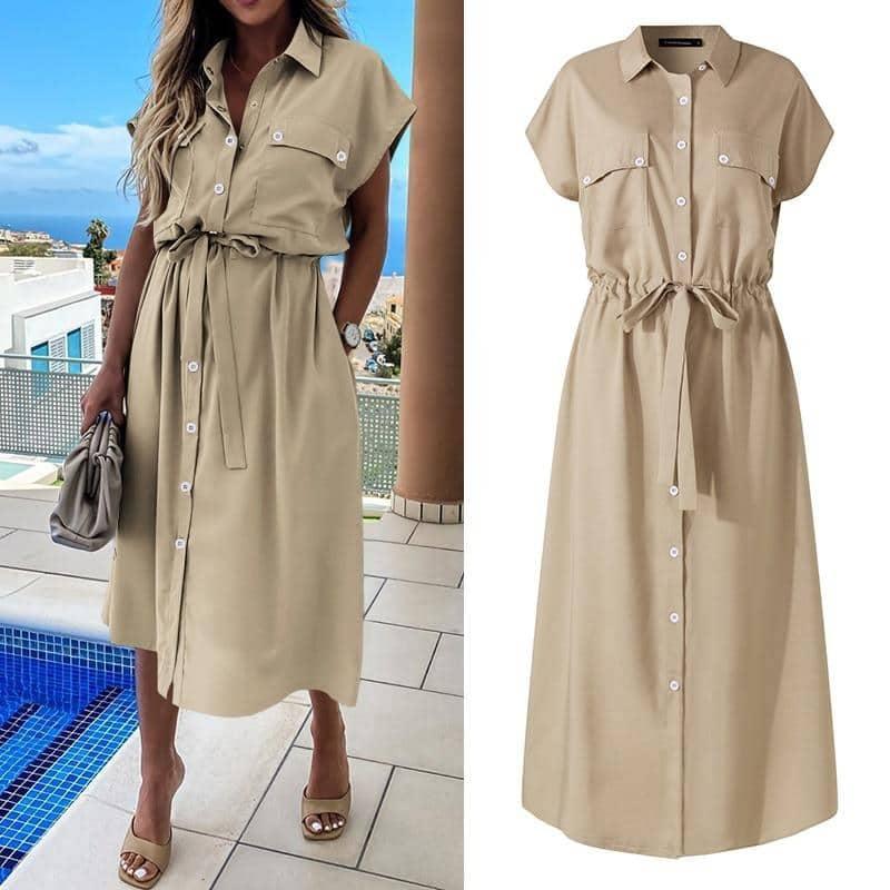 Vestido Casual Greco use o cupom PRIMEIRACOMPRA e garanta 12%OFF