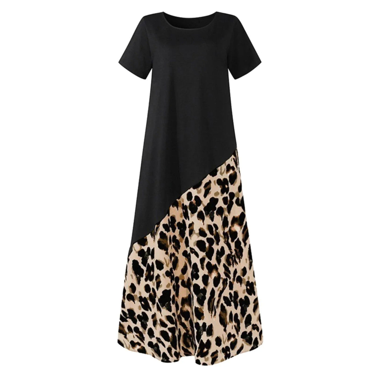 Vestido Detalhe Animal Print use o cupom PRIMEIRACOMPRA e garanta 12%OFF