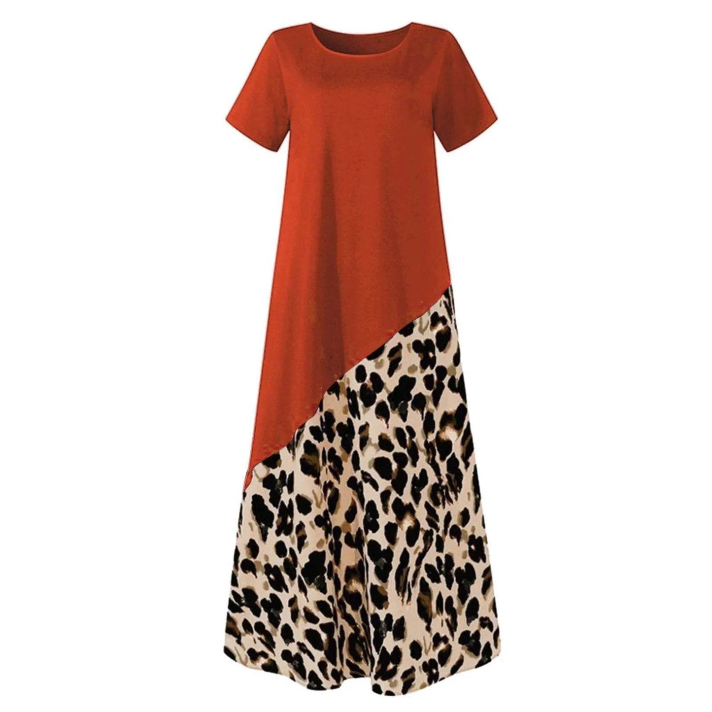 Vestido Detalhe Animal Print - Sua Boutique