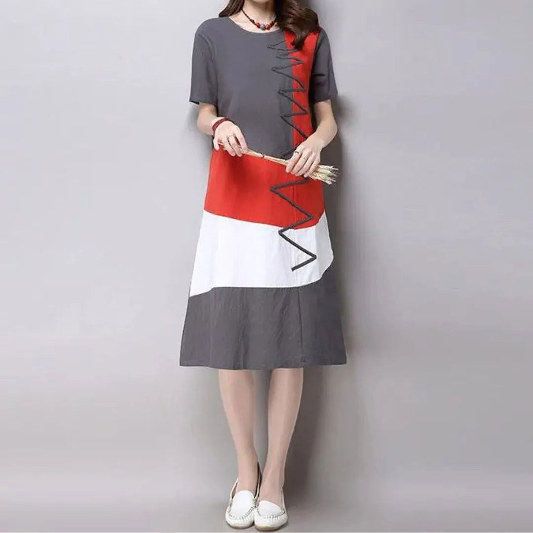 Vestido Étnico Midi use o cupom PRIMEIRACOMPRA e garanta 12%OFF