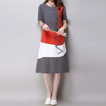 Vestido Étnico Midi use o cupom PRIMEIRACOMPRA e garanta 12%OFF