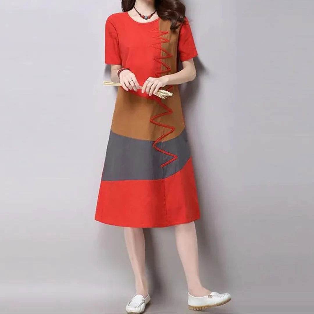 Vestido Étnico Midi - Sua Boutique