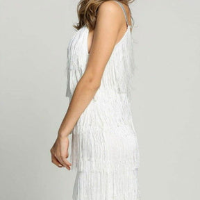 Vestido Franja Chique de Alça use o cupom PRIMEIRACOMPRA e garanta 12%OFF
