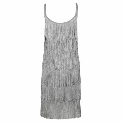 Vestido Franja Chique de Alça - Sua Boutique