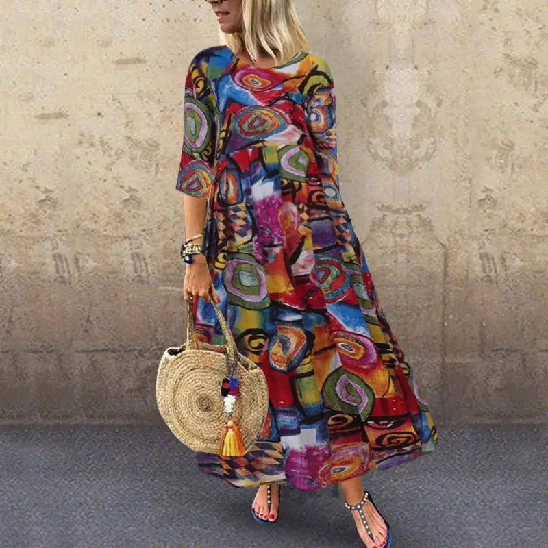 Vestido Happy Soul Meia Manga use o cupom PRIMEIRACOMPRA e garanta 12%OFF