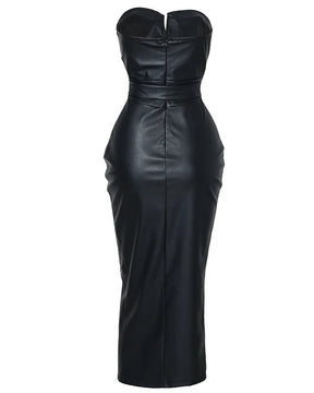 Vestido Lexa Couro - Sua Boutique