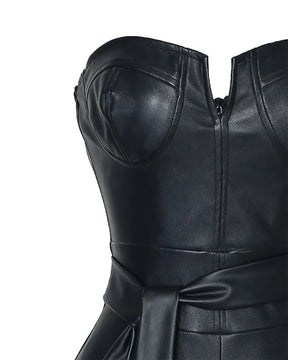 Vestido Lexa Couro - Sua Boutique