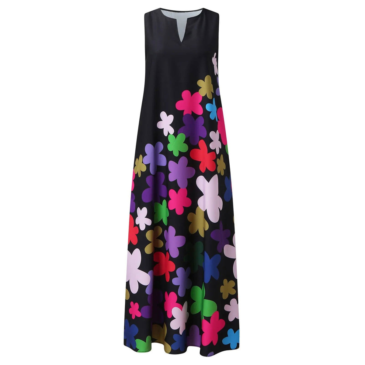 Vestido Longo Flowers use o cupom PRIMEIRACOMPRA e garanta 12%OFF