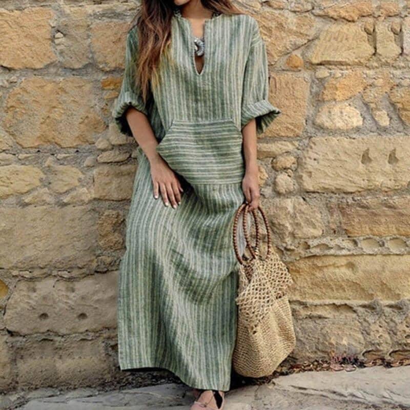 Vestido Longo Hortência use o cupom PRIMEIRACOMPRA e garanta 12%OFF