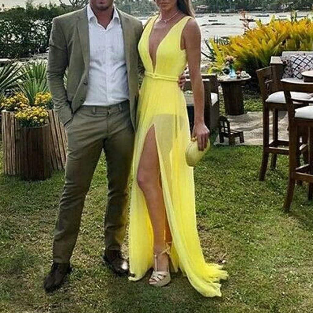 Vestido Longo Mariah Fenda Dupla use o cupom PRIMEIRACOMPRA e garanta 12%OFF