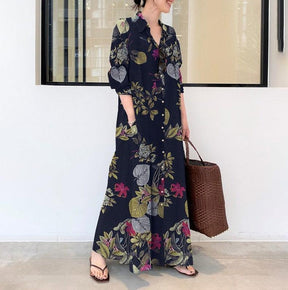 Vestido Longo Roxane use o cupom PRIMEIRACOMPRA e garanta 12%OFF