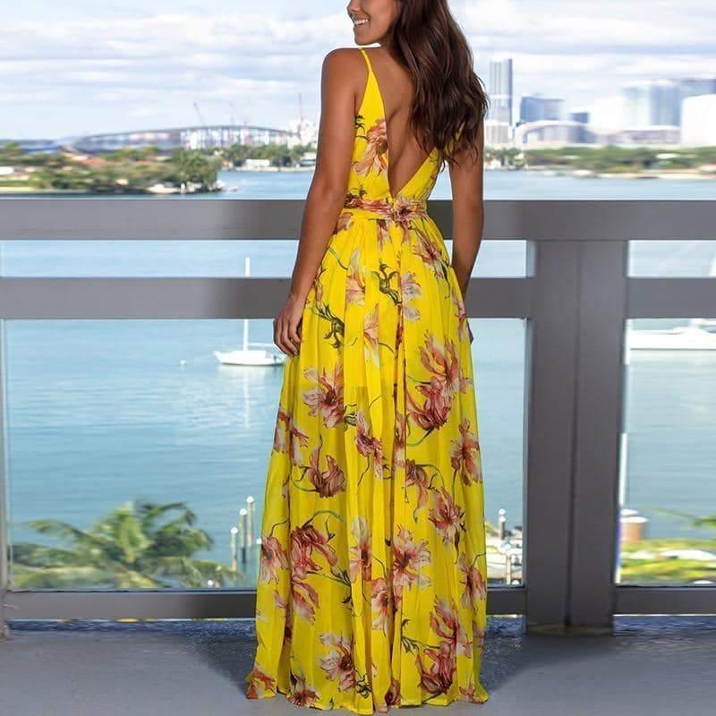 Vestido Longo Thyfani use o cupom PRIMEIRACOMPRA e garanta 12%OFF